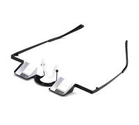 Genérico Occhiali da prisma da | Gafass da lettura orizzontali pigri: comodi da visione a 90° per guardare la TV e leggere libri | ottiche per pazienti allettati, donne in gravidanza, nero