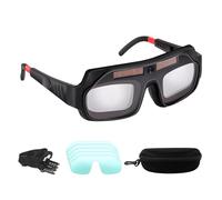 Generico Occhiali Da Saldatura,Schermatura Automatica Antiriflesso Confortevole,Protezione Ottica per Saldatori | Per Professionisti Cantieri Officina E Meccanici