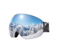 Generico Occhiali da Sci for Sport all'Aria Aperta, Maschera Protettiva, Occhiali Neve antiappannamento for Uomo e Donna, for Snowboard(Space Cat Strap)