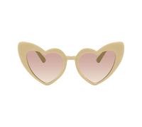 Generico Occhiali da sole a forma di amore, Occhiali da sole a forma di amore retrò alla oversize colorati per feste, Protezione UV colorati color caramella trasparenti per la vita quotidiana, feste