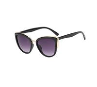 Generico Occhiali Da Sole Da Donna Uomo Polarizzati Eleganti Moda Occhiali Da Sole Donna Cat Eye Leggero Classici Sunglasses Regali Perfetti Per Guida Spiaggia Mare Pesca Viaggio （Black，One Size