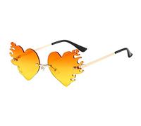 Generico Occhiali Da Sole Da Donna Uomo Polarizzati Moda Eleganti Occhialini Sole Spiaggia Leggero Classici Sunglasses Regali Perfetti Per Mare Viaggio Guida Pesca （Yellow，One Size