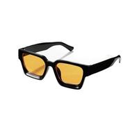 Generico Occhiali da sole donna con montatura quadrata in plastica 1 pezzo, compatibili gli accessori for occhiali for la vita quotidiana degli uomini(LC2208-BK.O)