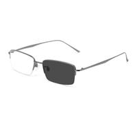 Generico Occhiali da Sole fotocromatici da Uomo, Occhiali da Sole di Sicurezza per Il Giorno e la Notte, Occhiali da Lettura con Montatura Rettangolare,Metallico,+3.00