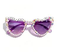 Generico Occhiali da sole personalizzati con nome e lettere - Occhiali solari da donna, regalo per festa di compleanno adulti, accessorio antifatica, protezione UV, antiabbagliamento per guidare (02)