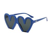 Generico Occhiali da sole retrò a forma di cuore per le donne Occhiali da sole alla moda oversize a forma di amore Vintage bella moda occhiali da carini