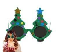 Generico Occhiali da sole verdi per albero di Natale, occhiali per albero di Natale - Occhiali da sole natalizi,Forniture per costumi, occhiali originali, per travestimenti per l'incontro di