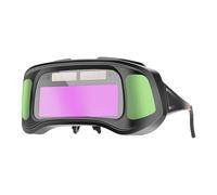 Genérico Occhiali di saldatura,Occhiali di sicurezza con oscuramento automatico - con energia solare anti-abbagliamento per lavori di metallurgia costruzione riparazione fabbricazione taglio finitura