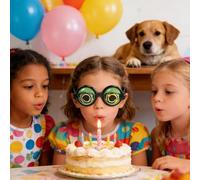 Generico Occhiali Folli | Occhiali Divertenti per Scherzi con Occhiolino, Buffi per Feste di Uomini Donne Ragazzi Bambini - per Bambini Ragazzi Adolescenti Spettacoli Feste Foto Esibizioni