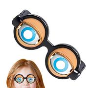 Generico Occhiali Folli - Occhiali Divertenti per Scherzi con Occhiolino - Buffi per Feste di Uomini Donne Ragazzi Bambini,Per Uomo Donna Bambini Ragazzi Adulti Feste Foto Spettacoli