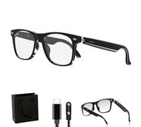 Generico Occhiali Intelligenti Nessthub, Occhiali da Sole con Cuffie Wireless Intelligenti con Tecnologia Super Black, Occhiali con Traduzione AI Bluetooth, Fotocamera Remota (Black-Anti blue light)