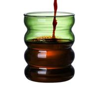 Genérico Occhiali Ondulati, Coppa Di Bolle, Di Vino Trasparente Da 300 Ml, Di Latte, Bicchiere Da Caffè, Adatto Per Lavastoviglie, Bicchieri Da Cocktail Estetici, Bicchieri Per Birra, Vino