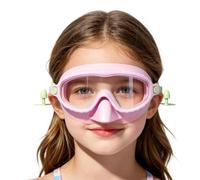 Generico Occhiali per Bambini con Coprinaso | 180° Grandangolo Antiappannamento - Occhiali Piscina Antigroviglio e Antigoccia con Coprinaso | per Piscina Lago Nuoto Ragazzi 4-16 Anni