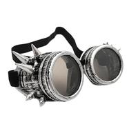 Genérico Occhiali Steampunk vittoriani, occhiali unisex con per il trucco,occhiali da sole retrò - occhiali gotici di Halloween per cosplay per Halloween, incontro di costumi