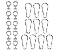 Genérico Occhiello per binario Kayak,Bullone con occhiello per montaggio su guida per canoa e barca - Ancoraggio per corde di tenda e kayak in caravan barche campeggio