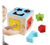 Genérico occupato educativo: blocco interattivo, componenti hardware realistici, costruzione in legno massello durevole, costruzione di sviluppo delle competenze | Training Cognit