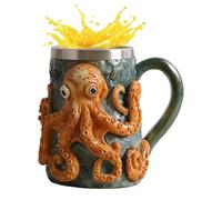 Generico Octopus Coffee Mug 160ml Multifunctional Octopus Design Cup for Hot and Cold Drinks Milk Ice Water Juice Latte Tea Beer for Mother Dad Wife Friend