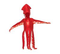 Generico Octopus Costume, Sea Creature Costume, Unisex Red Octopus Clothing