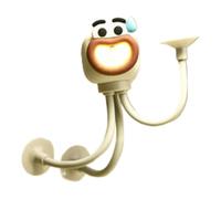 Generico Octopus Night Light - 14x3.6cm Funny Squid Desk Lamp | Phone Stand LED Ambient Light | Adhesive Night Lamp for Bedroom Kids Adults | Cute Octopus Nightlight TableLamp