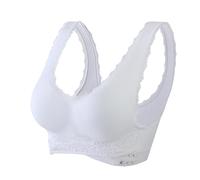 Generico Offerta A Tempo Completo Intimo Donna Woman Bra Gathered Shockproof Tube Top Wide Shoulder Strap Vest Back Underwear Indumenti Offerte A Tempo Ca