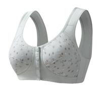 Generico Offerta Biancheria Intima Donna Bras for Older Women 2024 New Comfortable Convenient Front Close Button Cotton Bras for Sconto 90 per Cento