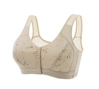 Generico Offerta Completino Intimo Donna New Printing Front Buckle Underwear Ladies Soft Cotton Vest Models Bra Big Yards Without Offerte di 1 Euro