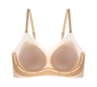 Generico Offerte Donna Intimo Donna Cotone Wireless Bra for Women Super Gather Bra Dawncog Bra No Underwire Anti Sagging Full Coverage Offerte di 1 Euro