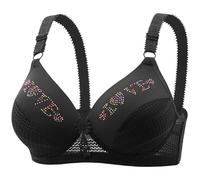 Generico Offerte Lampo del Giorno Donna Completi Intimi Donna Middle And Elderly Bra Without Ring Through The Cup Gathered Large Size Honeycomb Breathable Offerte A Tempo Ca