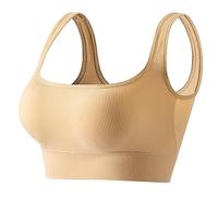 Generico Offerte Natale Outlet Completino Intimo Donna Large Size Gathered Non Ring Women's Underwear Fixed Straps Sports Yoga Anti Bra Sconto 90 per Cento