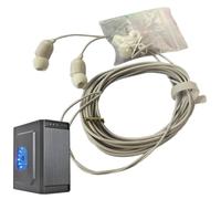 Generico Ohrhörer Mit Langem Kabel - In-Ear-Kopfhörer Mit Langem Kabel, 3-Meter-Ohrhörer | Geräuschunterdrückung Mikrofon Bass Kopfhörer Kabelgebunden Für Computer Fernseher Ferngebrauch Audio