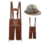 Generico Oktoberfest Outfit | Men’s Traditional Lederhosen With Hat