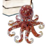 Genérico Oktopus-Skulptur, Dekorative Tintenfischfiguren Meerestiere Skulptur | 10 cm Große Nautische Heimdekorationsfigur, Dekorative Meerestier-Sammelfiguren Für Die Bücherregal-Sammlung