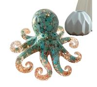 Genérico Oktopus-Skulptur, Dekorative Tintenfischfiguren Meerestiere Skulptur | 10 cm Große Nautische Heimdekorationsfigur, Dekorative Meerestier-Sammelfiguren Für Die Bücherregal-Sammlung