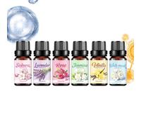 Generico Oli per Diffusore,Rinfrescante e Rilassante di Lunga Durata - Oli Profumati ai Fiori 10ml per Diffusore,Ideale per Umidificatore e per Natale, Compleanno, San, Festa della Mamma