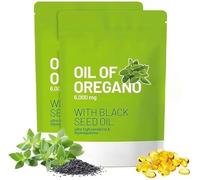 Generico Olio di origano in Capsule, [Nuovo] Olio di origano bilanciato con Olio di Semi Neri, Non OGM,2Pcs