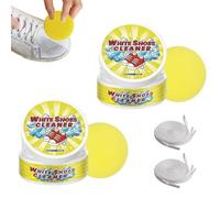 Generico Olite White Shoes Cleaner, White Shoe Cleaner Cream, All-Purpose Rinse-Free Cleaning Cream with Sponge for Sneakers/Leather (2PCS)