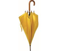 Generico Ombrello Antipioggia Antivento Grande h cm85 Ǿ cm105 Vari Colori Disponibili Idea Regalo Uomo Donna Scatto Automatico Leggero Resistente Impermeabile Manico in Legno Inverno Riparo Giallo