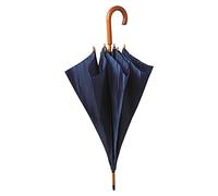 Generico Ombrello Antipioggia Antivento Grande h cm85 Ǿ cm105 Vari Colori Disponibili Idea Regalo Uomo Donna Scatto Automatico Leggero Resistente Impermeabile Manico in Legno Inverno Riparo (Blu)