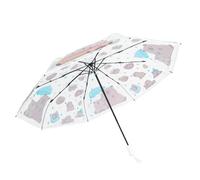 Genérico Ombrello Per Bambini - Strumento Di Asciugatura Rapida Pieghevole A Carpentino 97x57 Cm | Ombrello A Bolle Trasparente Con Cupola | Ombrello Pieghevole Per Bambini Ragazzo Ragazza