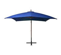 Generico Ombrellone a Sbalzo Azzurro 3x3 m Palo in Abete Massello,Blu,24.2kg,313779
