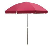 Generico Ombrellone da Giardino 240cm, Ombrellone da Spiaggia con Protezione UV e Calore, Impermeabile, Telaio a 3 Strati Resistente per Terrazzo, Piscina e Mare(Wine Red)
