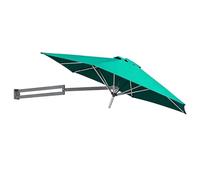Generico Ombrellone da Parete, Ombrelloni A Braccio Resistente, Tendalino Parasole Inclinabile per Giardino/Balcone, Ombrellone per Cortile/terrazza/Veranda(Green,250cm/8.2ft)