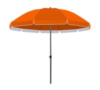 Generico Ombrellone da Patio Argentato UPF 50+ con Isolamento Termico A Doppio Strato Tessuto Oxford Impermeabile Ombrellone da ltezza Regolabile Palo da 32.0mm(Orange,260cm/8.5ft)