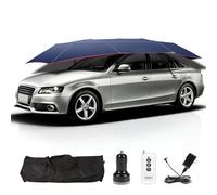 Generico Ombrellone da Tetto per Auto Completamente Automatico, Tenda Universale per Auto da 4,20 M, Ombrello Pieghevole Portatile per Auto con Telecomando, Protezione da Pioggia E Sole per Esterni