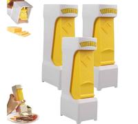 Generico One-Touch Butter Cutter, One Button Butter Slicer and Storage Case, Efficient Stainless Steel Butter Blade Dispenser for Bread, Cakes, Cookies (3pcs)