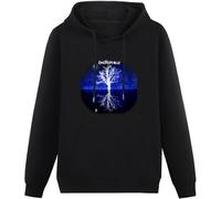 Generico OneRepublic Maglione da Strada Felpa con Cappuccio a Nido d'Ape a Maniche Lunghe Top Casual con Coulisse (1 L)