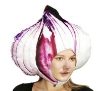 Generico Onion Headgear - Role Playing Cosplay Headpiece Halloween Costume Headdress Polyester PP Cotton Funny Performance Prop for Carnival Stage Shows Parties Photoshoots Masquerade