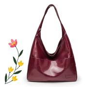 Generico Ooomay Bag, Oomay Tote Bag, Everyday Tote Bags for Women, Waterproof and Large Tote Bags for Women Leather (Red*A)