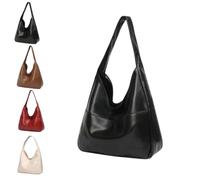 Generico Ooomay Bag - Ooomay Maya Shoulder Bags,15 in Maya Bag the Maya,Vegan Leather Trendy Soft Maya Tote Bag (Black)
