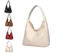Generico Ooomay Bag - Ooomay Maya Shoulder Bags,15 in Maya Bag the Maya,Vegan Leather Trendy Soft Maya Tote Bag (White)